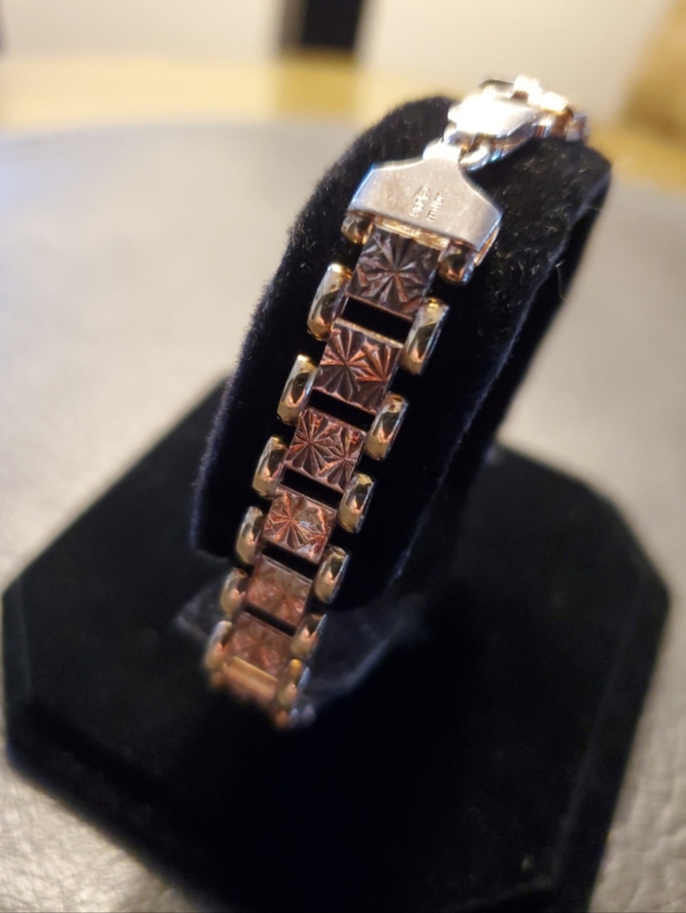 Milor Sterling Silver Diamond Cut Link Bracelet - 925 Silver Stamped - Picture 2 of 4